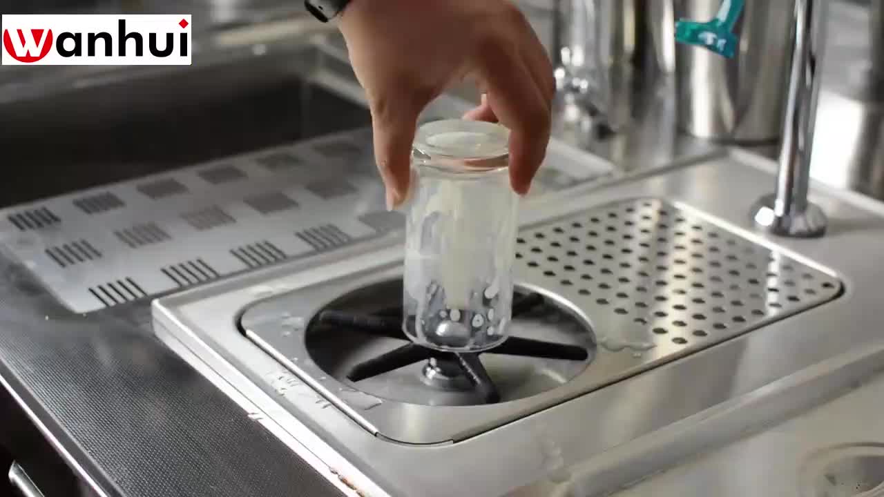 Stainless Steel Steaming Pitcher Rinser Glass Bottle Cleaning Rinser