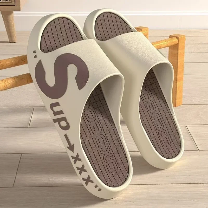 Thick bottom summer summer sports cool non-slip summer wear deodorant slippers men's new arrival size slippers large 2024