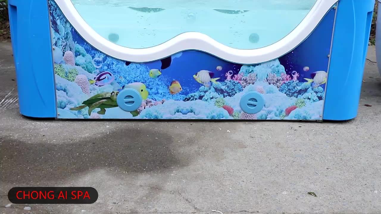 S007 Big Size Baby Bath Tub Baby Spa Swimming Pools Fiberglass Pool For Sale 4m Children Spa