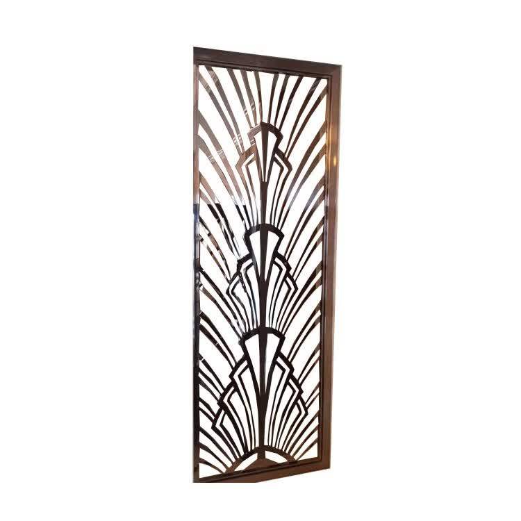 Laser Cut Metal Panel Room Divider Decorated Metal Panels Screen
