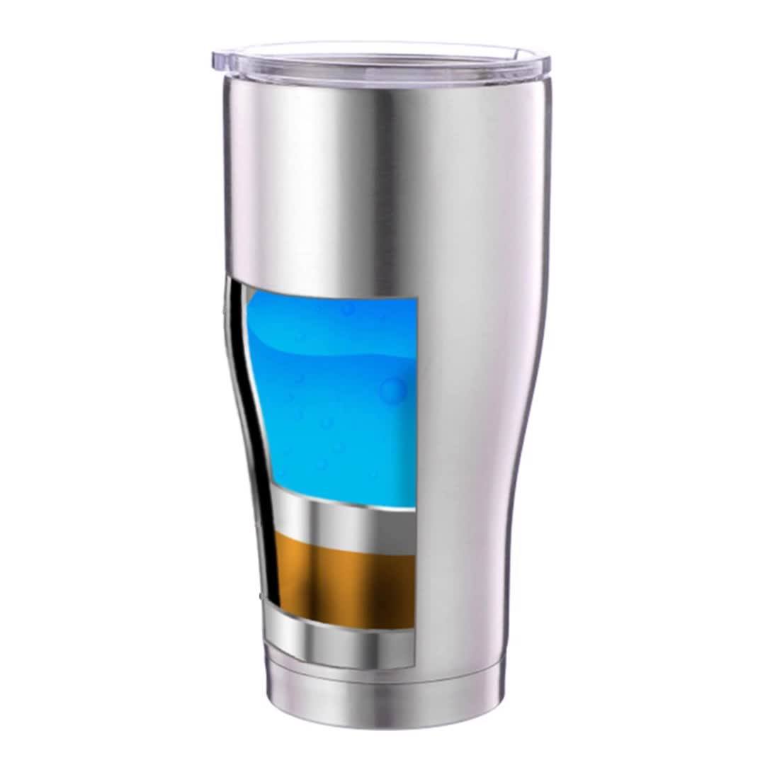 30oz Modern Curve Tumbler Double Wall Insulated Tumbler Coffee Mug