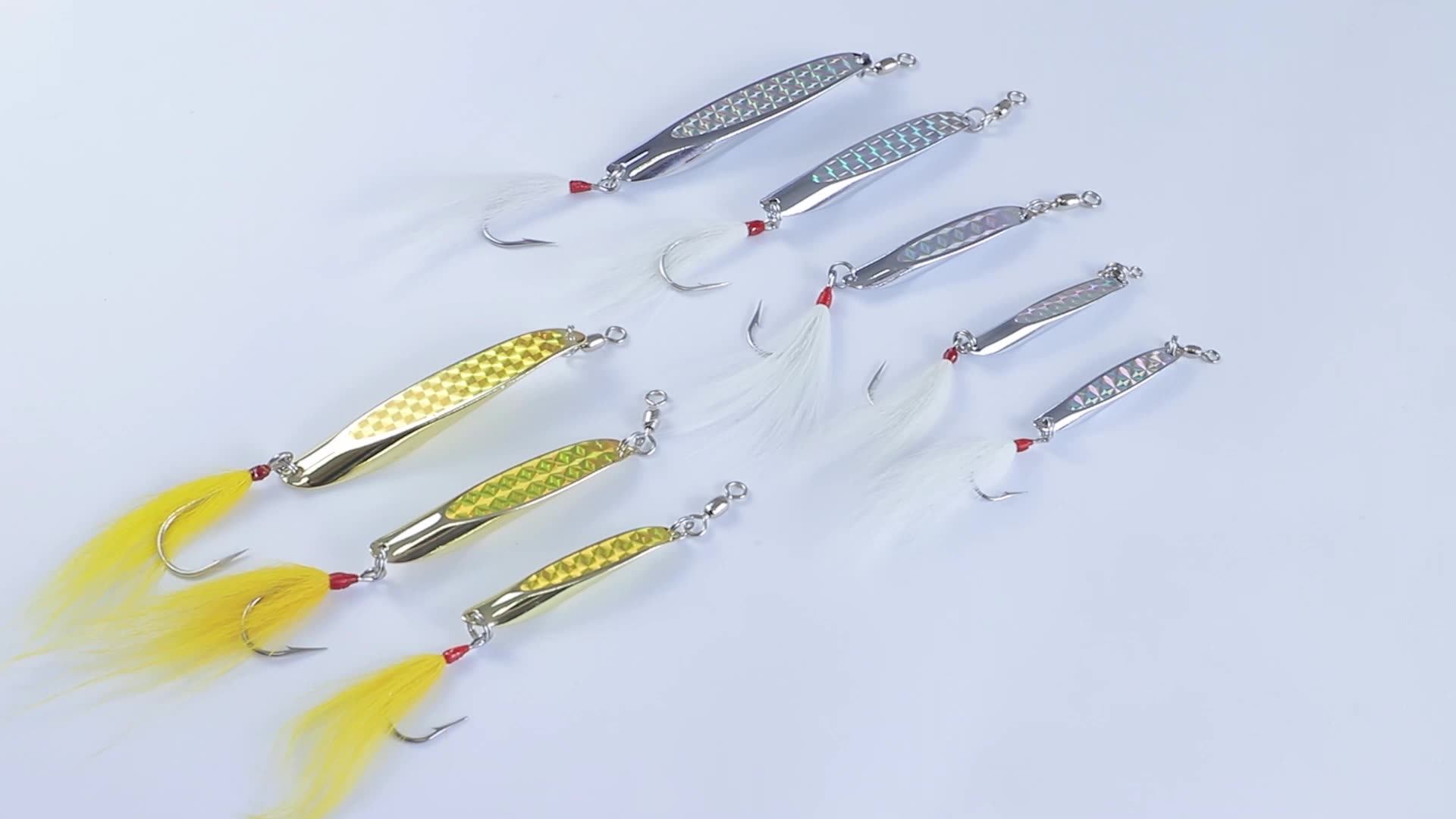 Mister Lure Sb005 1/2oz 3/4oz 1oz 2oz 3oz Bucktail Hook Fishing Spoons