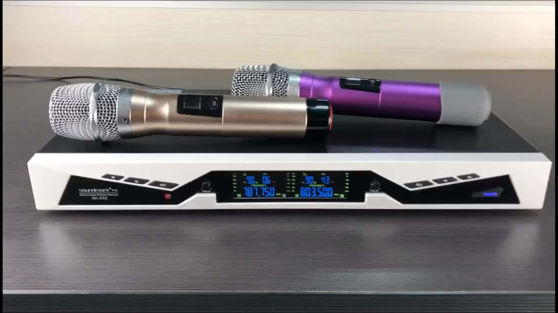 Sk532 Highend Ktv True Diversity Wireless Microphone Buy Wireless