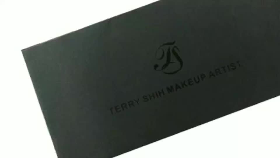 China Factory Custom Black Kraft Paper Envelopes,Logo Emboss Paper
