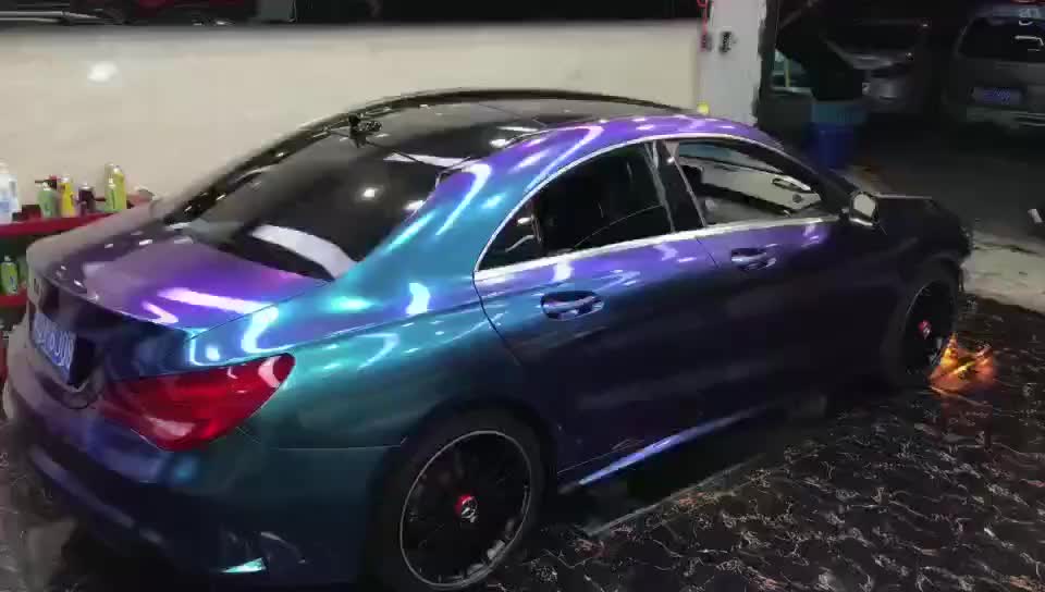 Glossy Chameleon Purple Blue car Pearl Metal