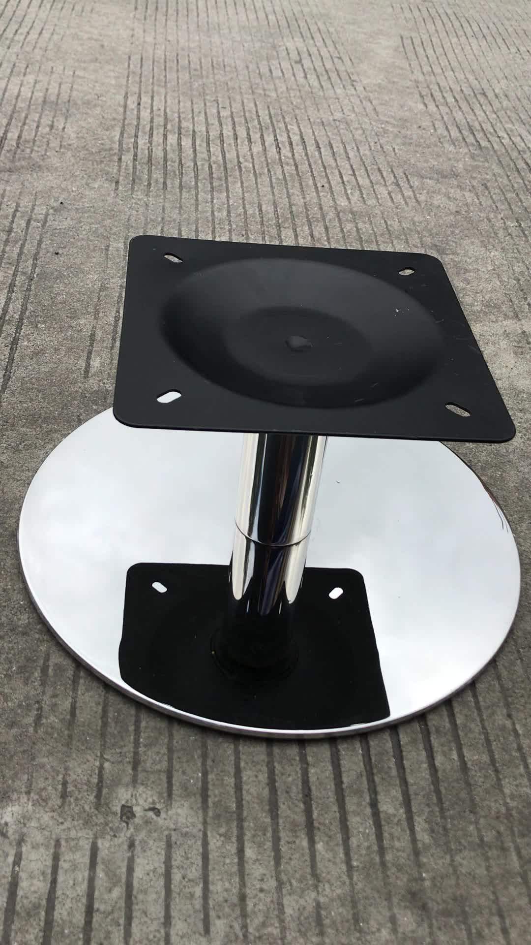 Round Stainless Steel Chair Legs Lounge Chair Swivel Metal Base For
