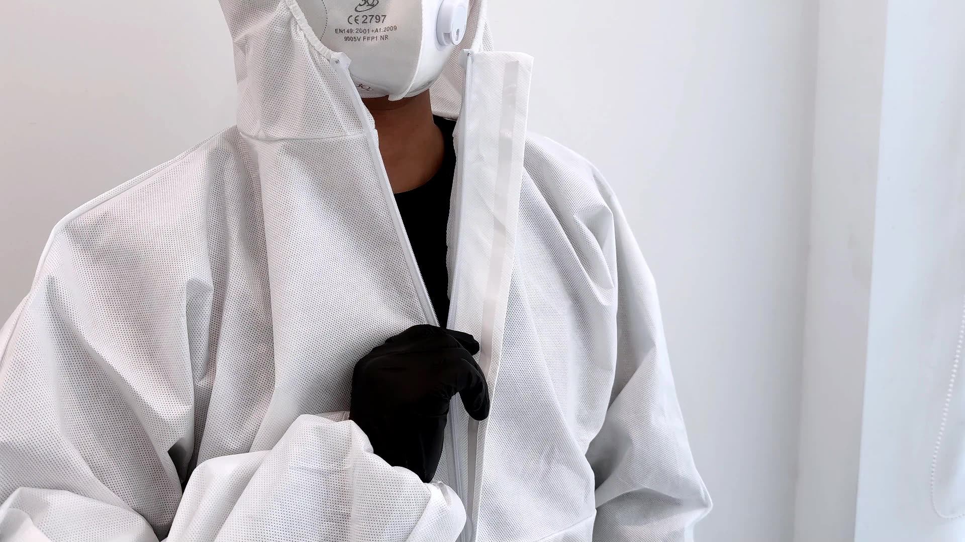 Ce Ppe Suit Type 5b 6b Overall Protective Antistatic Sms Sf Fabric Work