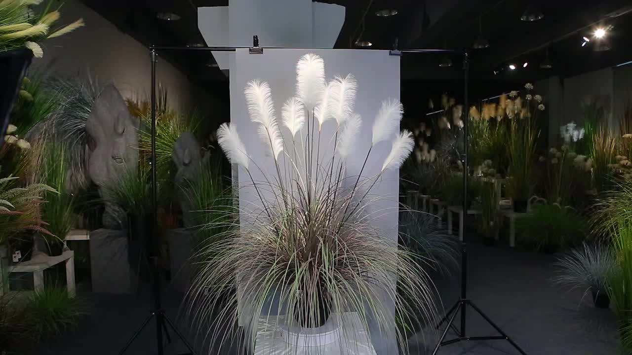 137cm Artificial Reed Flower Pot Landscape Wholesale Wedding Decoration