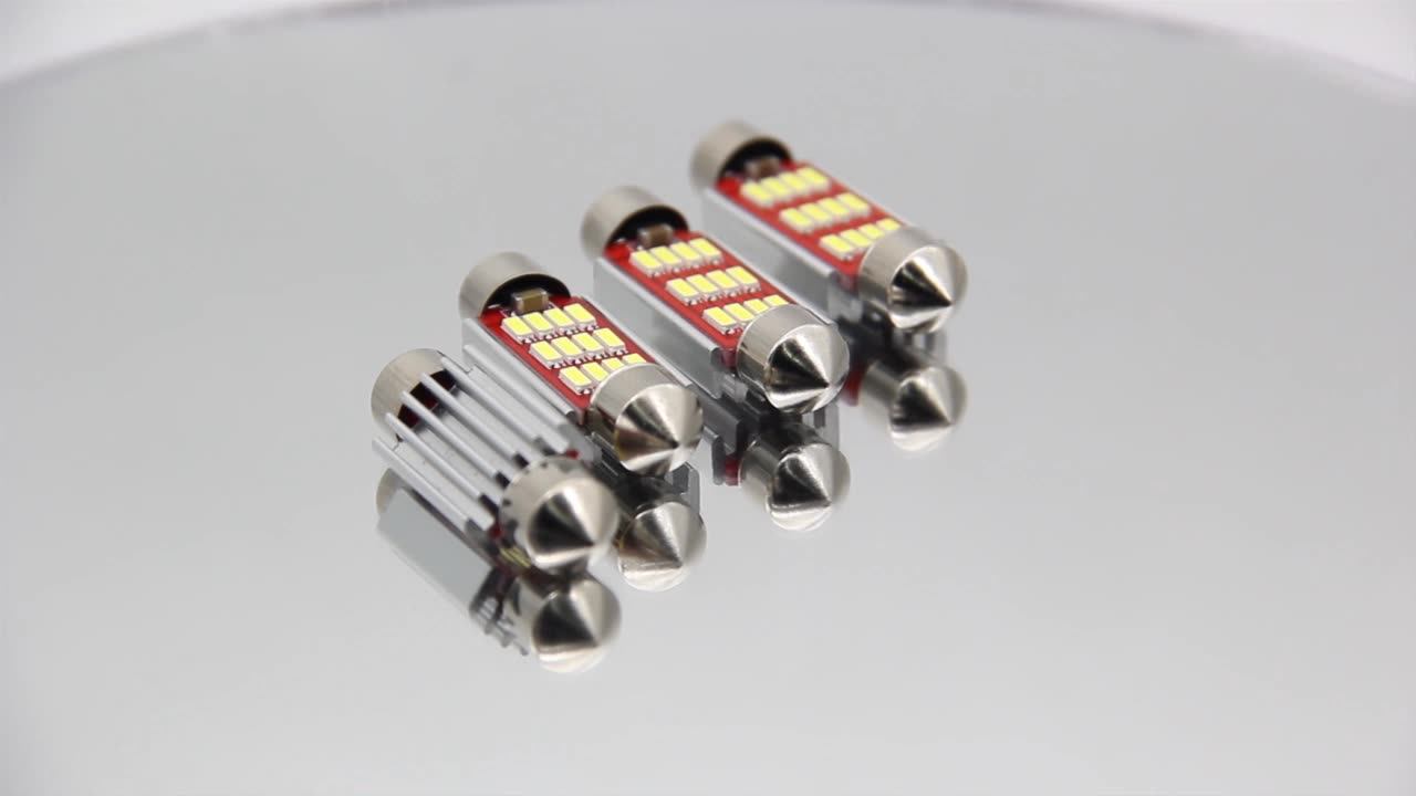 Car Light Bulbs Manufacturer 31mm 36mm 39mm 41mm 42mm Festoon Led 4014 10 12smd Led Canbus Error