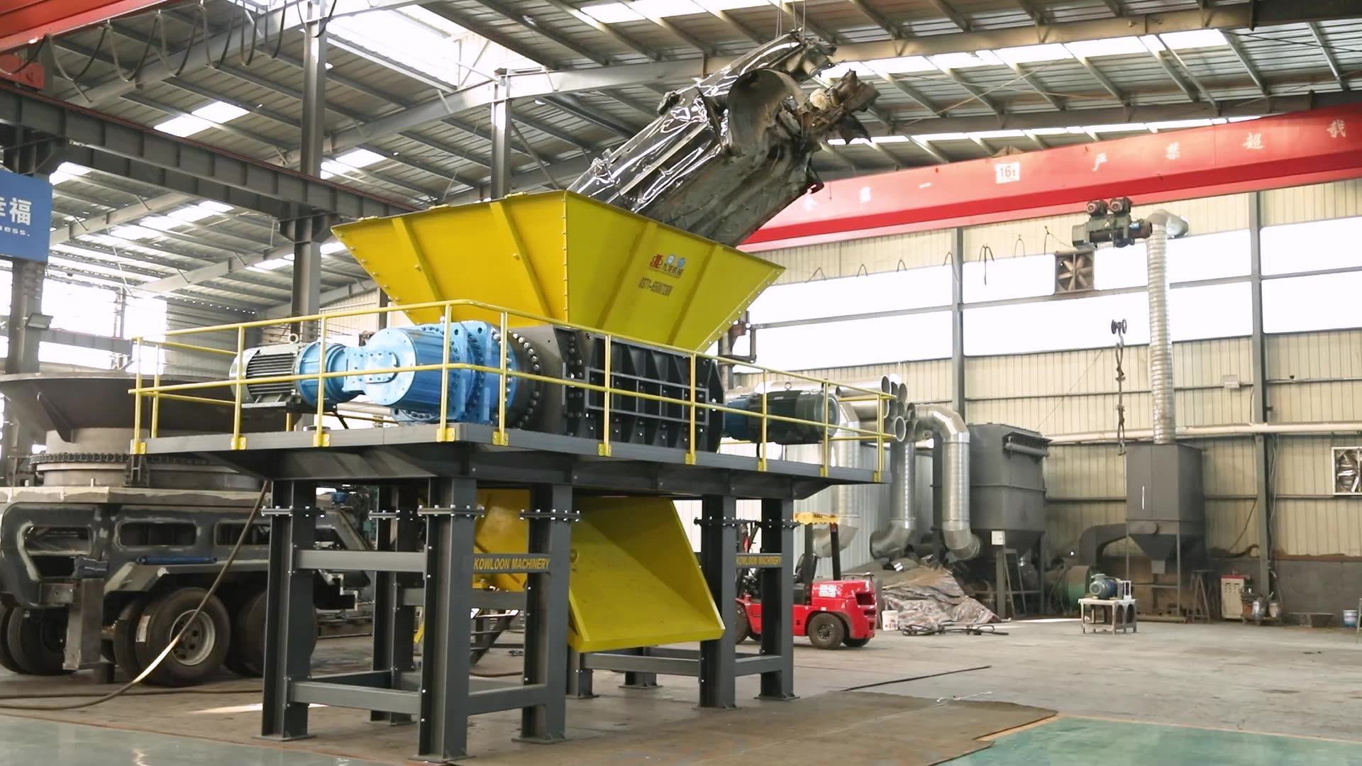 Double Shaft Small Scrap Metal Shredder Machine Price Used Scrap