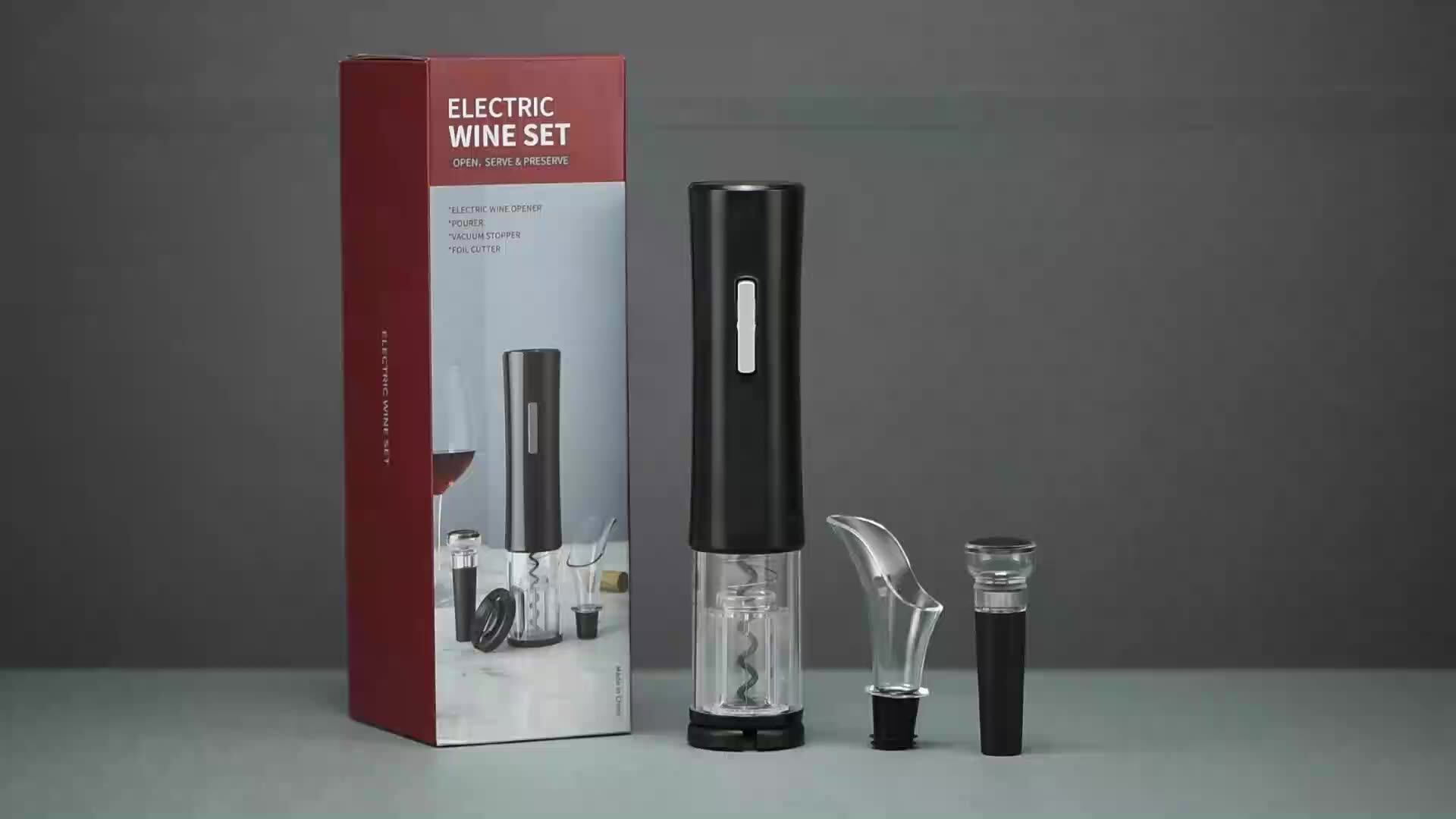 Novelty Oem Branded Wine Bottle Opener 4 In 1 Set Buy Branded Bottle