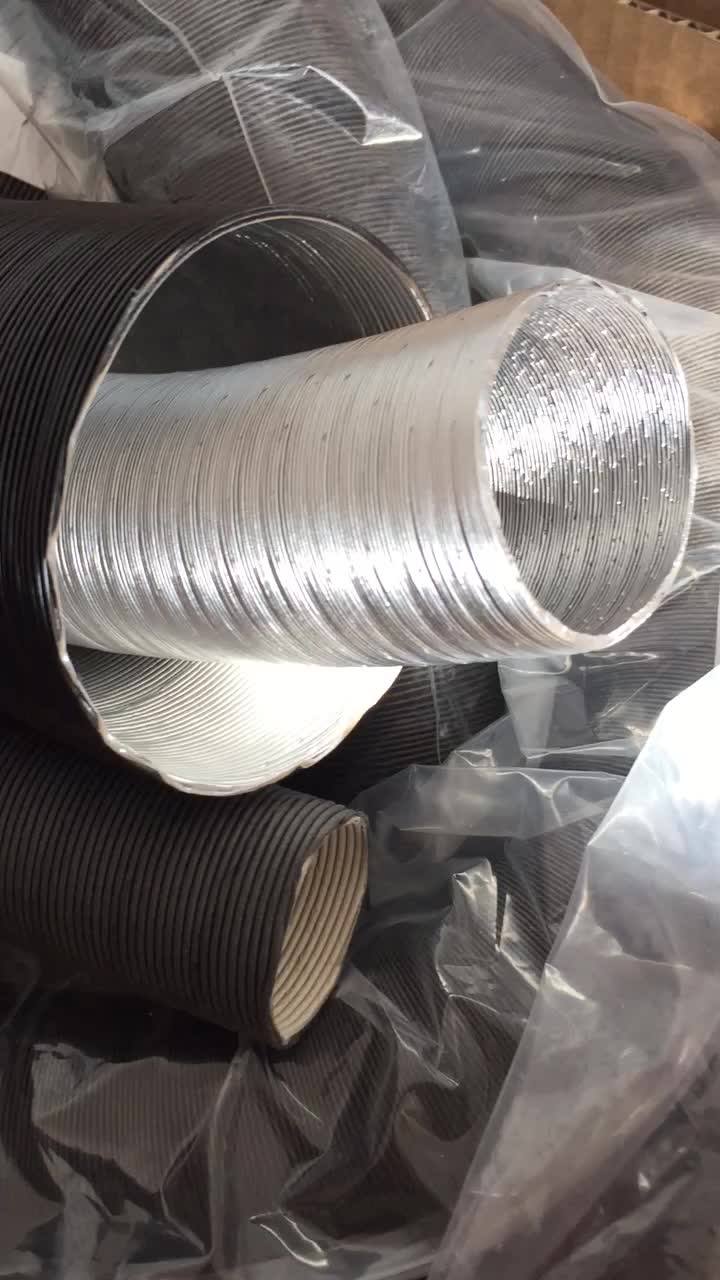 Heat Reflective Fiberglass Aluminum Corrugated Tube Buy Aluminum