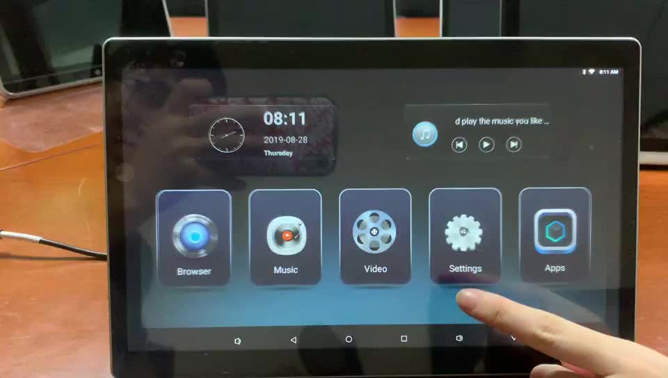 11.6 Inch Car Android Monitor 2gb+16gb Android 8.1 1920*1080p Hd Touch