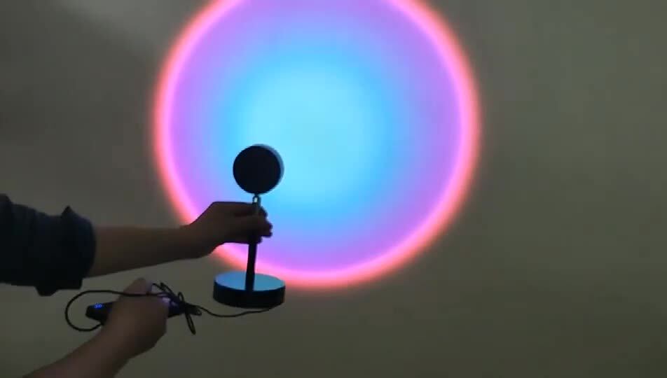 2021 New Hot Sale Nordic Table Rgb Led Night Projector Sunset Lamp