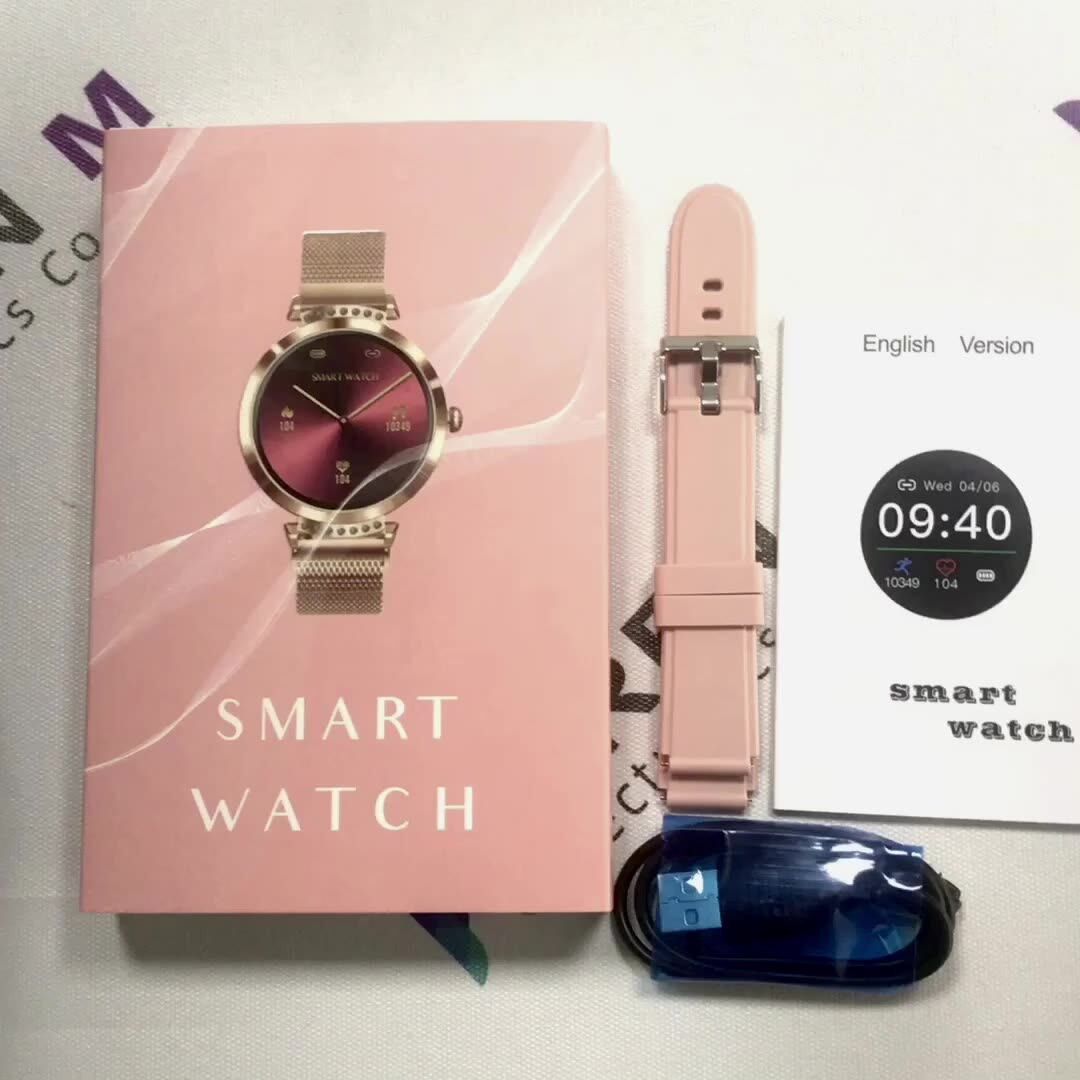 2022 Ny22 New 1.09inch Ladies Smart Watch With Health Heart Rate Waterproof Smartwatch Women Pk