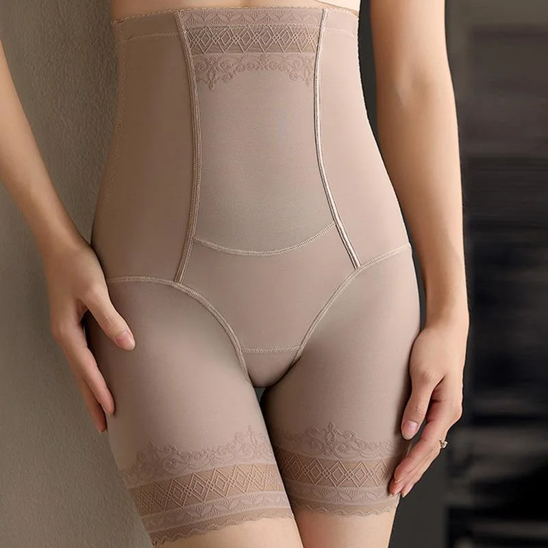 Live broadcast of the same style theater line body carving pants high waist belly lifting hip shaping pants postpartum recovery plastic pants waist safety pants