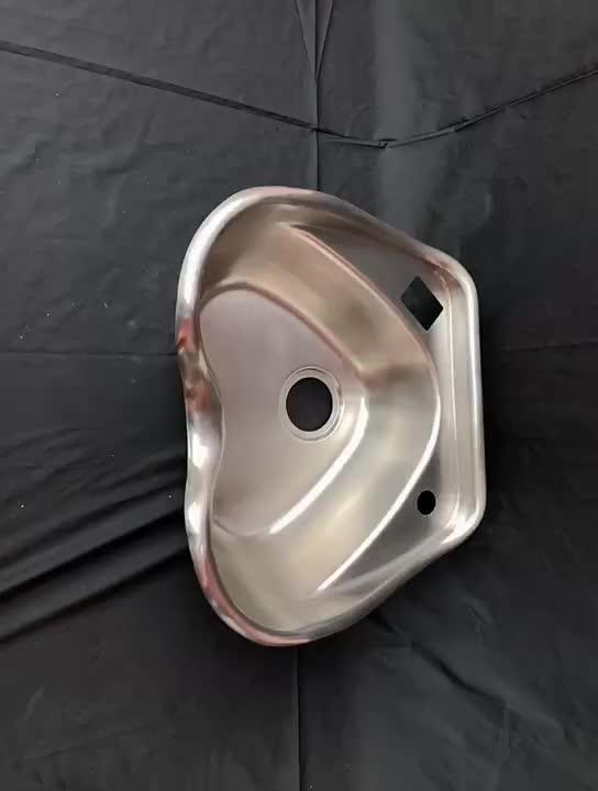 Stainless Steel Hair Wash Basin Heart Shape Hair Salon Sink For Sale