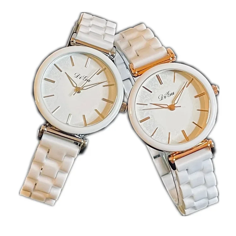 Classic trend fashionable white waterproof women's watch