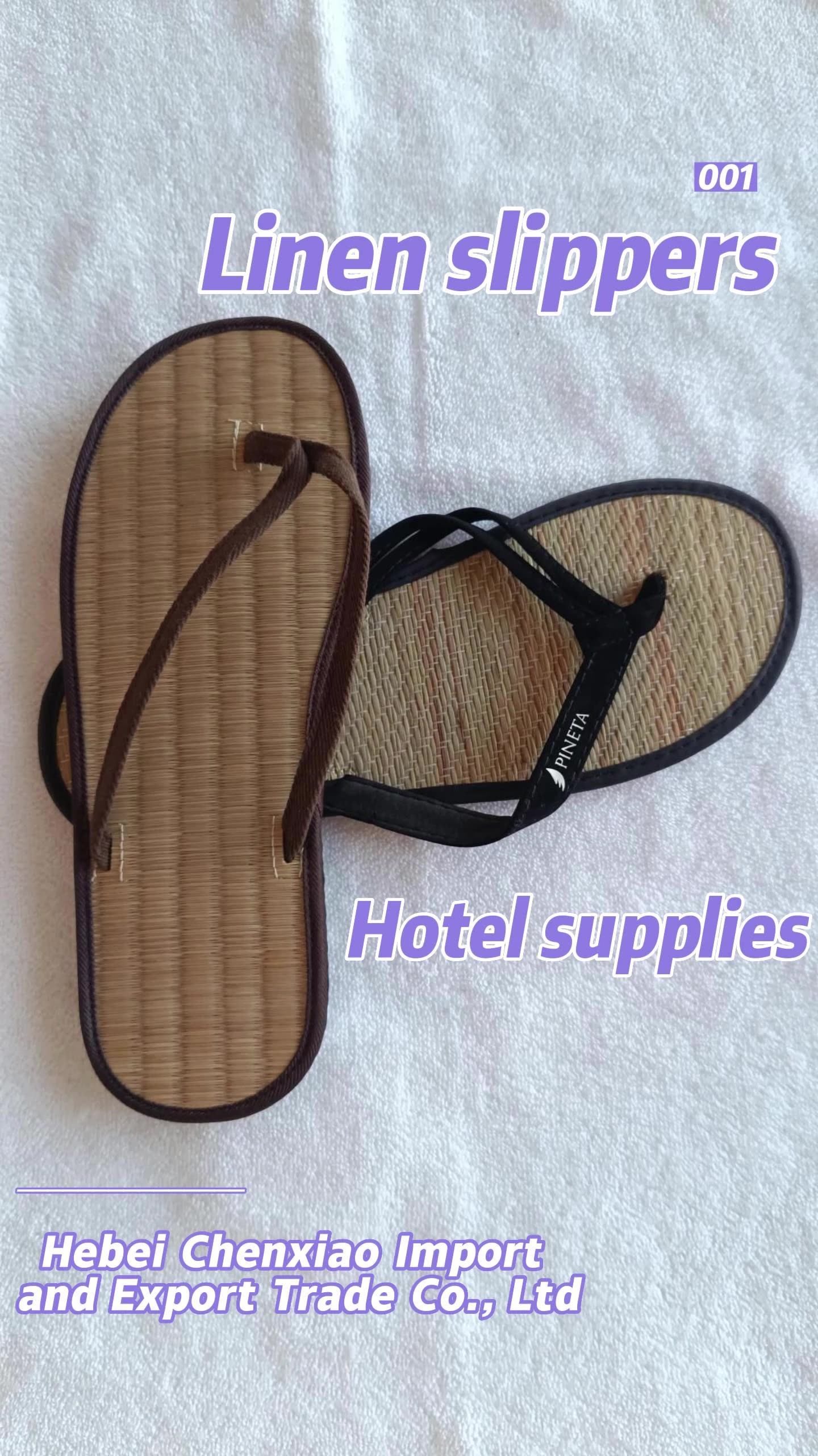Shoes Flip Flop for Spa Wholesale Bamboo Hotel Slippers, Bamboo Hot Sale  Straw Indoor 2019 Straw with Eva Sole+pu Strap 7-15days