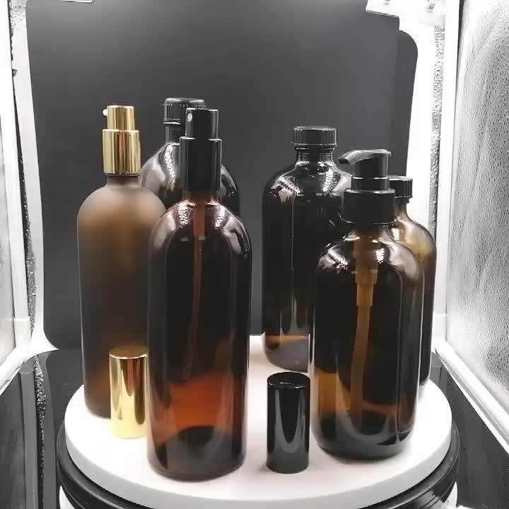 Download High Quality 250ml 500ml 8oz 16oz Amber Glass Boston ...