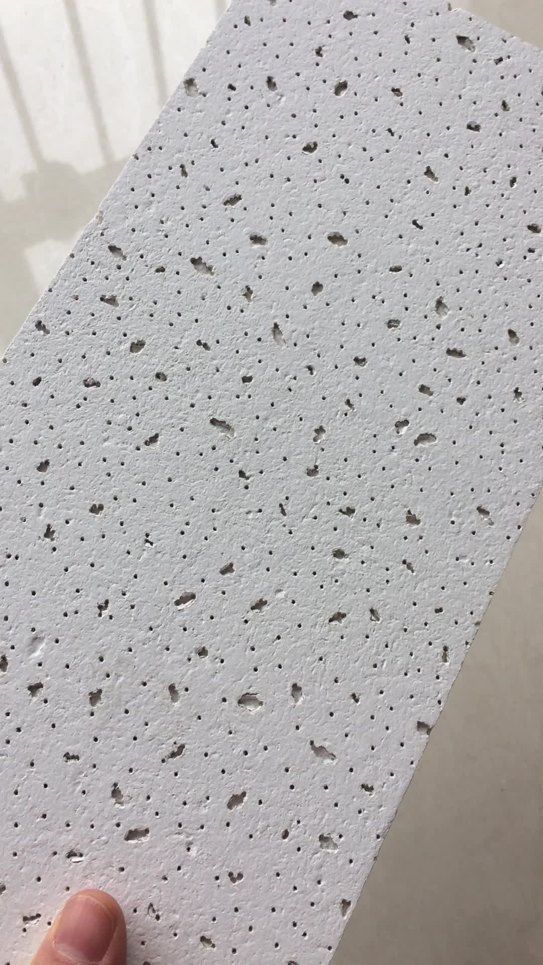 Acoustic Mineral Fiber Ceiling Board/pinhole/perforated/tegular Edge