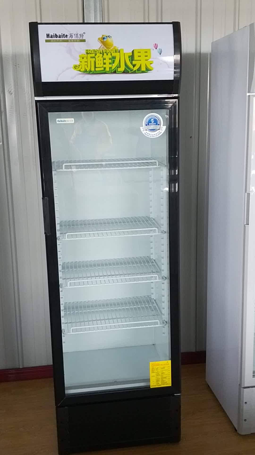 400l Fan Assisted Cooling Showcase Commercial Glass Door Refrigerator
