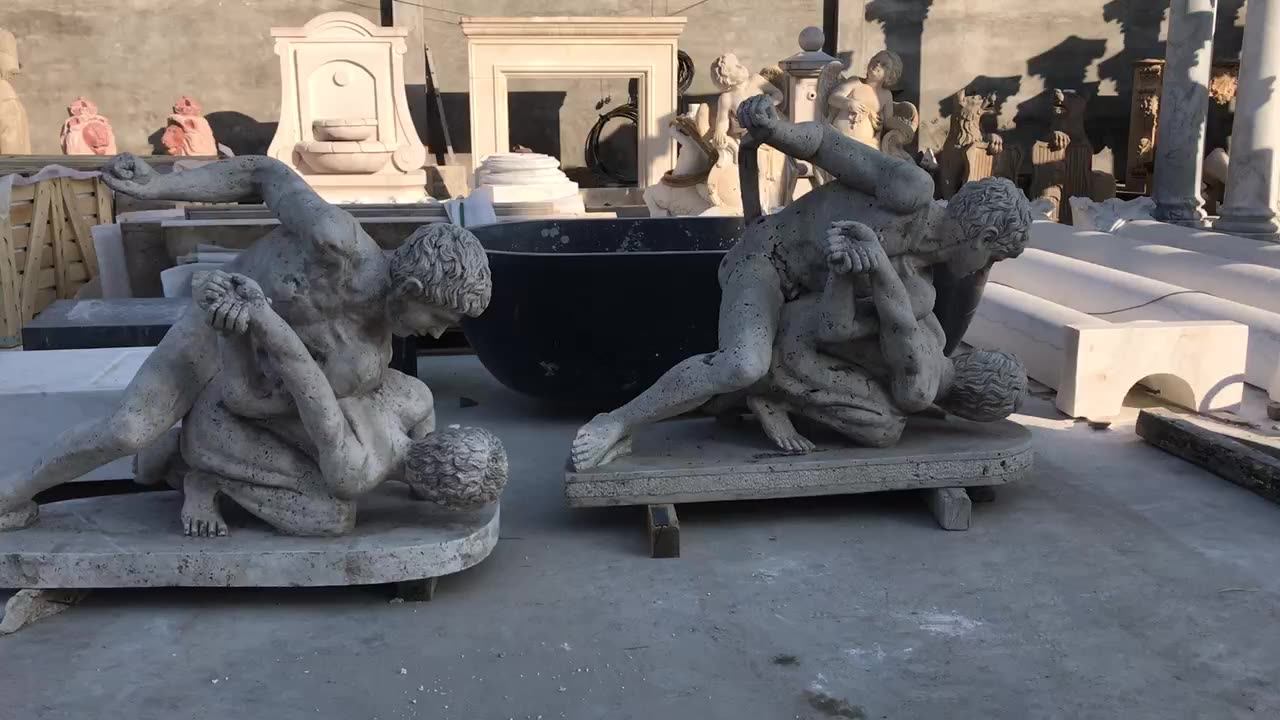BLVEガーデンデコレーション等身大ギリシャ神ヘラクルミノタウロス像
