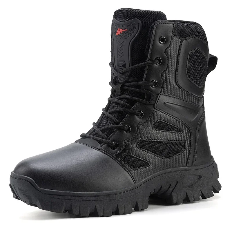 Cross Border in stock Tactical Boots High-top Mid-top Barrel Outdoor Combat Boots Amazon Men's Boots Desert Boots Men's Field Boots