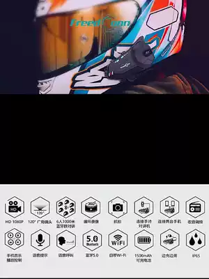 Road wing R1Plus locomotive intercom All driving recorder safety helmet Bluetooth headset HD camera Wireless