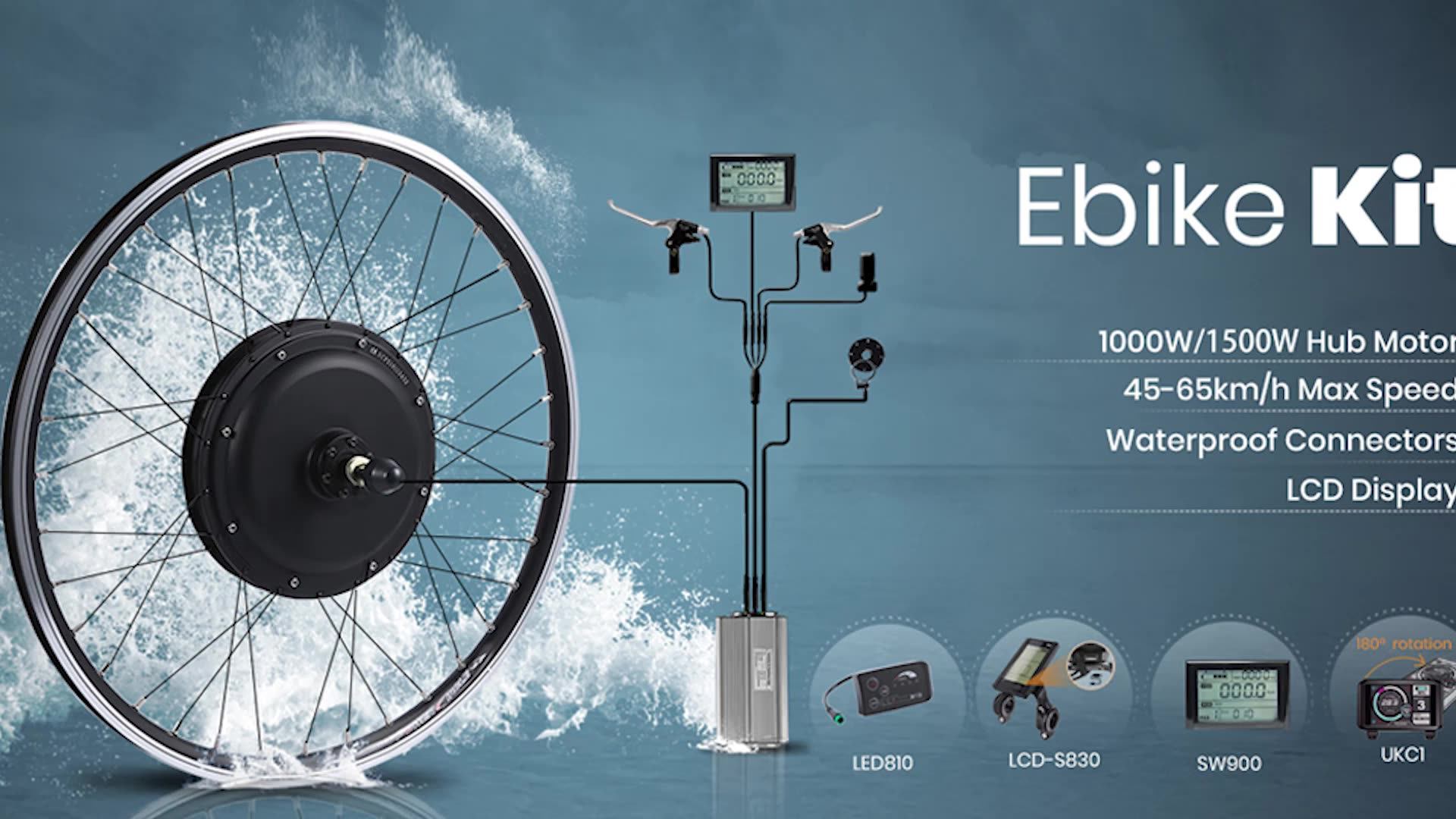 Best Sale Mtx Rim Rear Wheel 52v Electric Bike Conversion Kit With