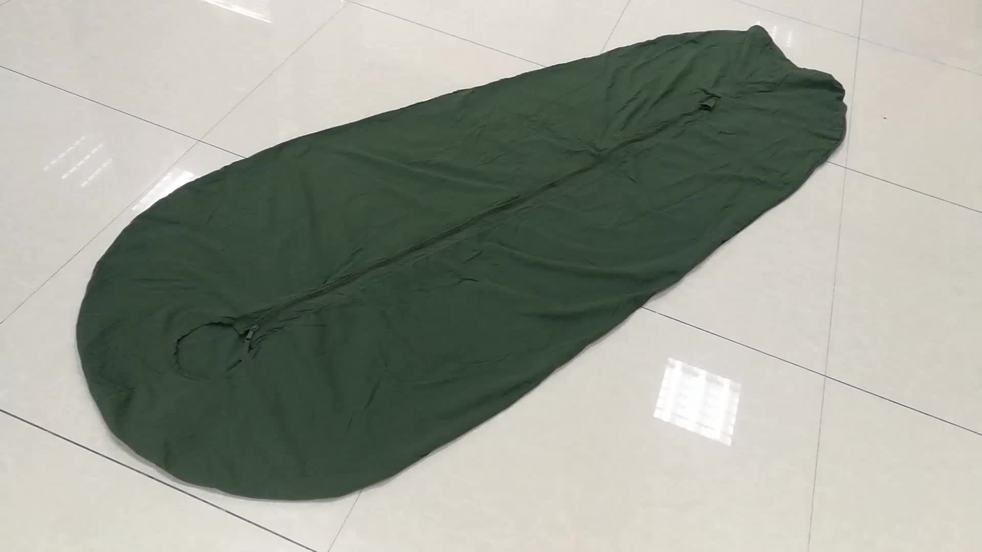 Wholesale Compact Lightweight Warm Weather Army Green Military Sleeping