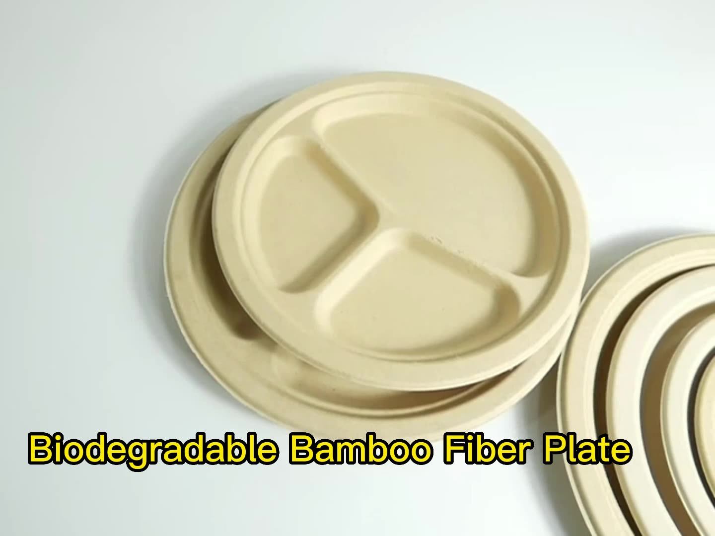 Deep Dinner Curry Dish Bamboo Leaf Disposable Restaurant To Go Plates