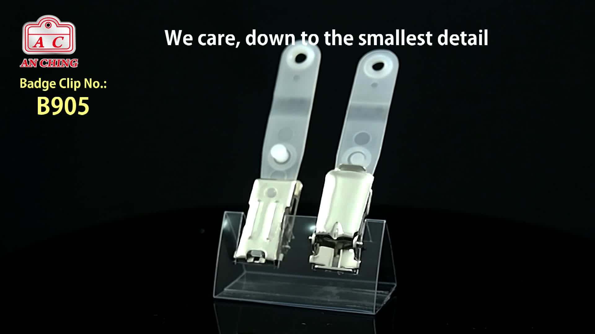 metal-id-card-name-badge-holder-clip-with-strap-buy-badge-clip-name