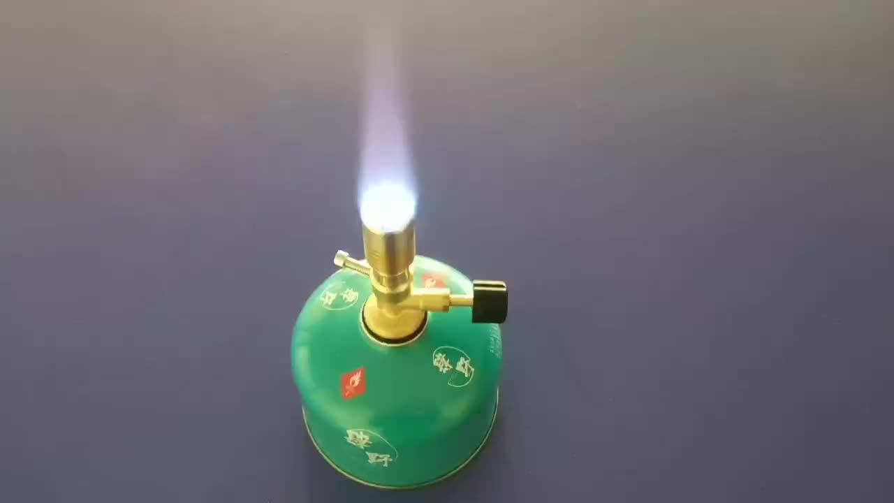 Lab Premium Brass Portable Bunsen Burner For Flat Screw Gas Cartridge