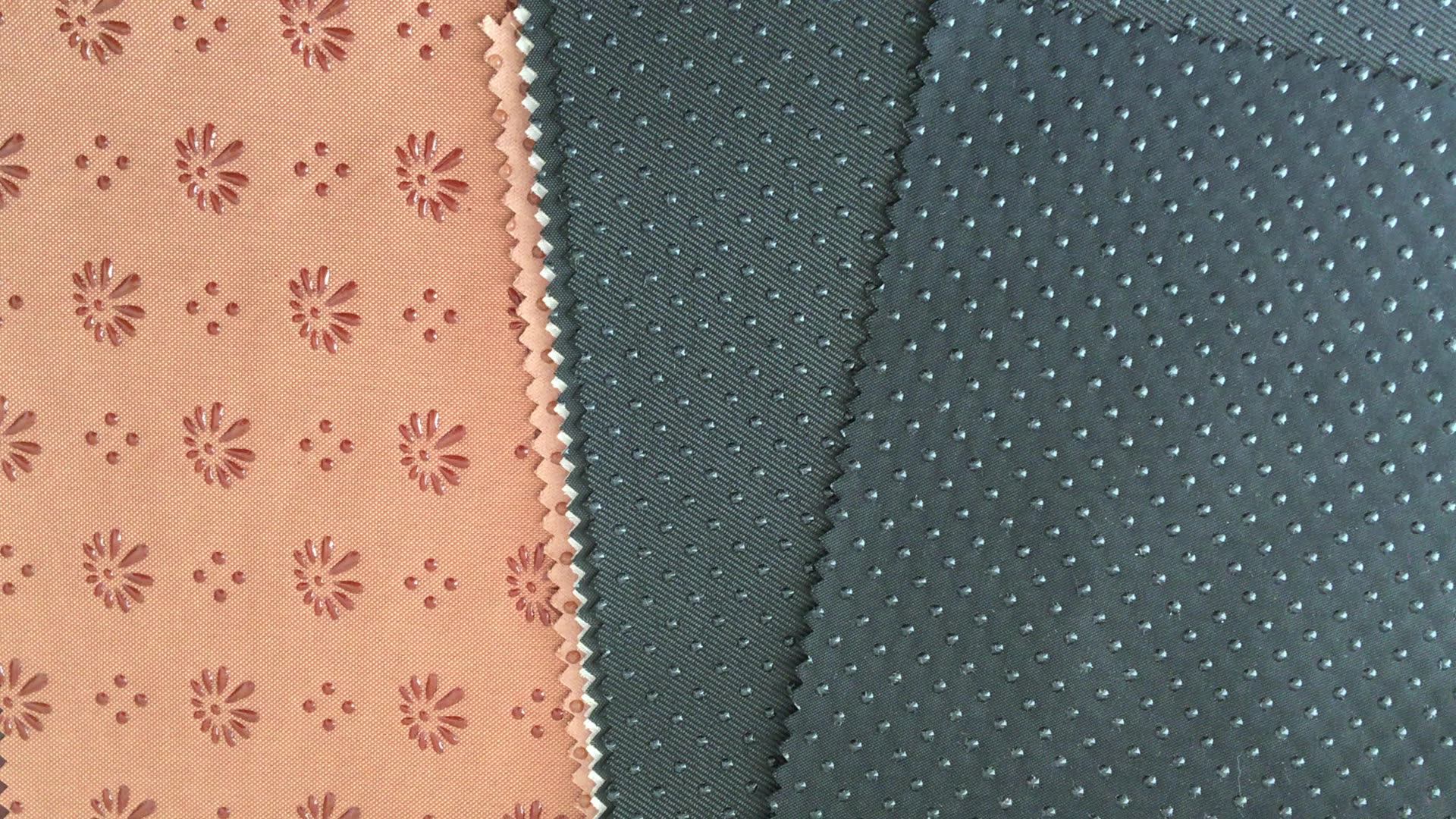 Antiskid Silicone Printed Hexagonal Dots Cloth Oxford Coated Non Slip