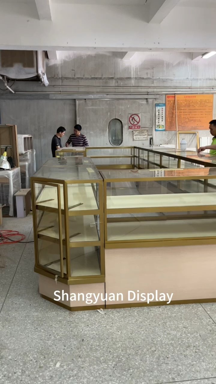 Luxury Kiosk Glass Display Custom Jewelry Perfume Kiosk Premium