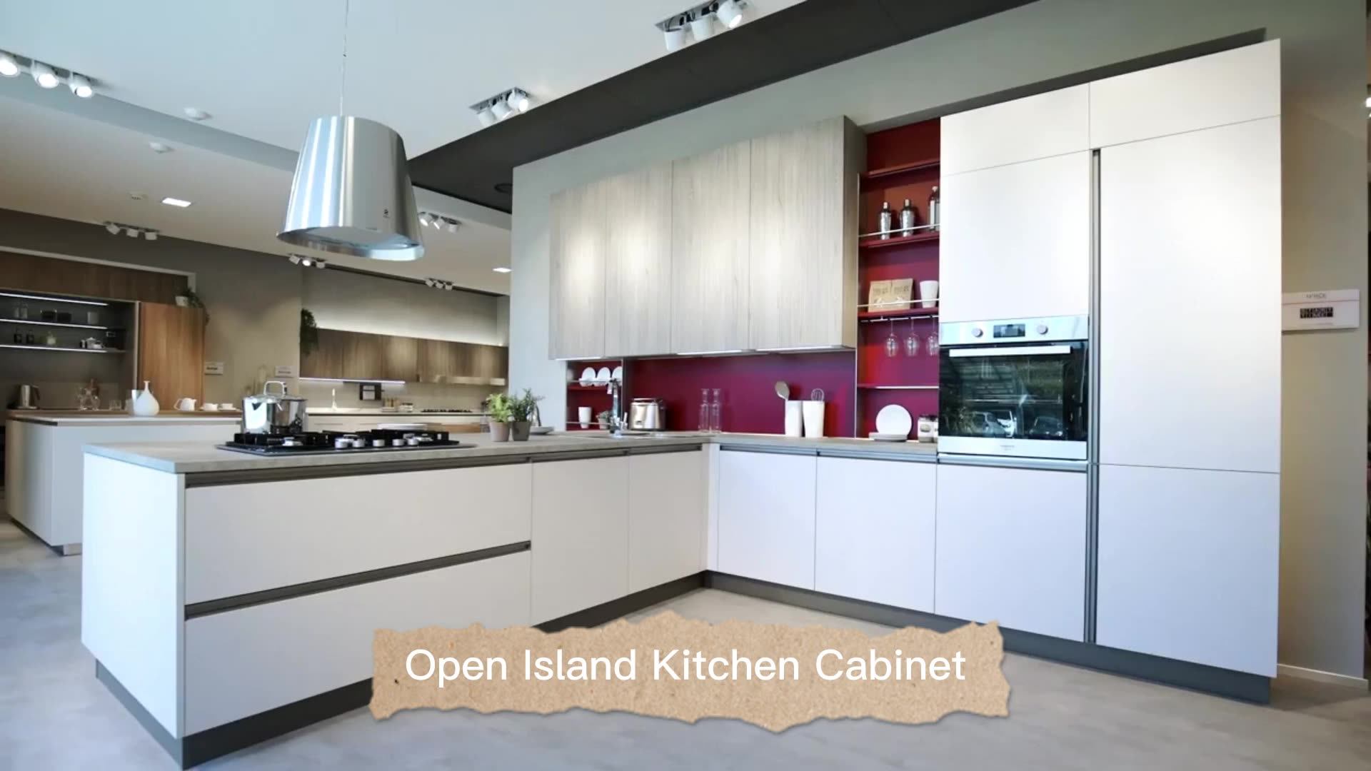 Modern White Shaker High Gloss Acrylic Rta Kitchen Pantry