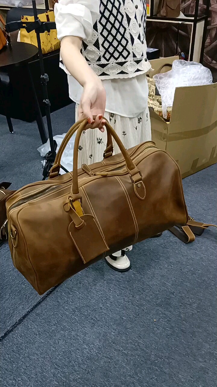 Luxury Leather Travel Bags for Men Designer Duffle Bag