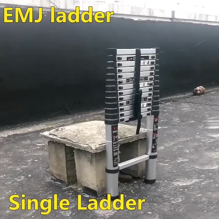 Sgs Ce En1316 New Type 3.8m Aluminium Telescopic Ladder With Finger