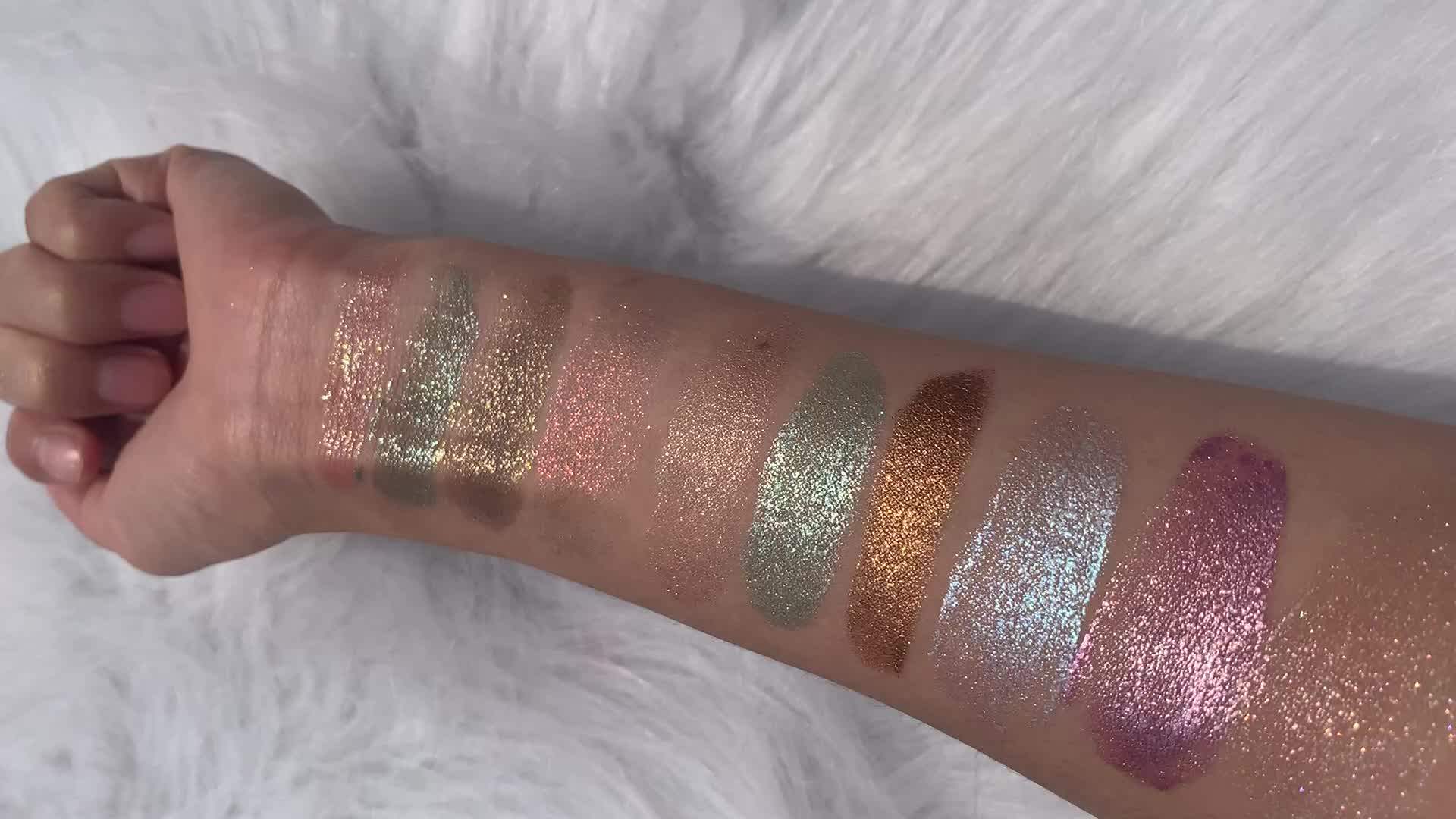 New Coming 10 Color Jelly Eye Shadow Gel Cream Brightening Highlight