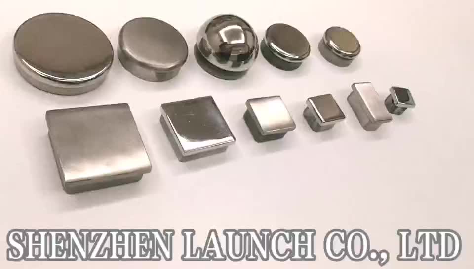 Stainless Steel Tube Handrail Railing End Cap / Stainless Steel Railing