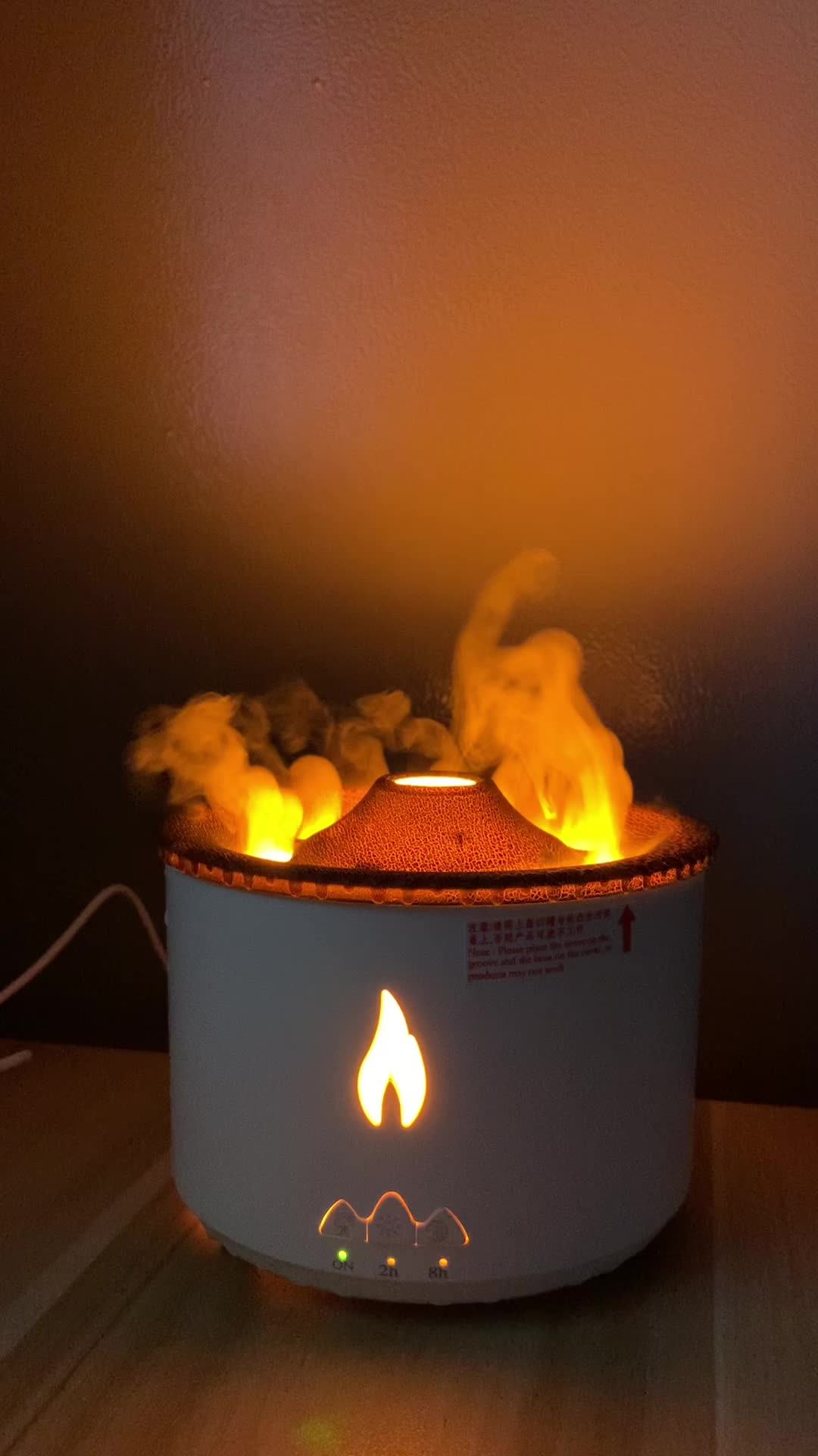 2022 New Popular Portable 130ml Usb Volcano Colorful Humidifier ...