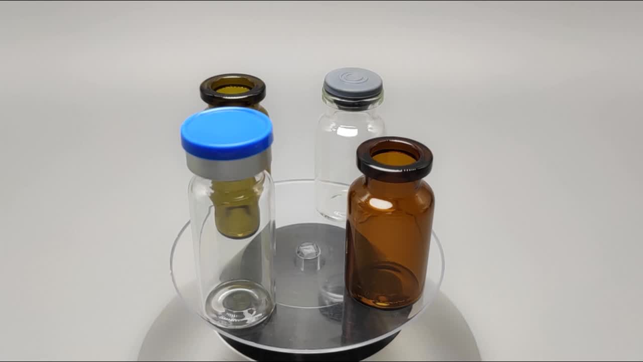 Customized 10ml Clear Usp Type I Neutral Pharmaceutical Crimp Top