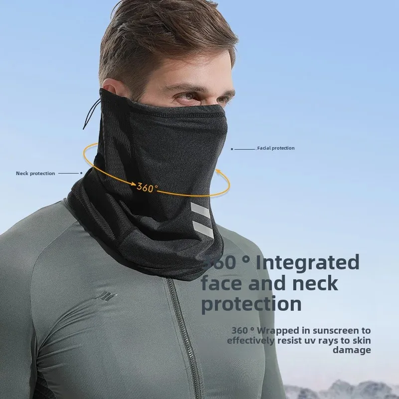 Summer Sunscreen Ice Silk Riding Mask Outdoor Bike Motorcycle Magic Headscarf Wind-proof Face Towel XTJ10