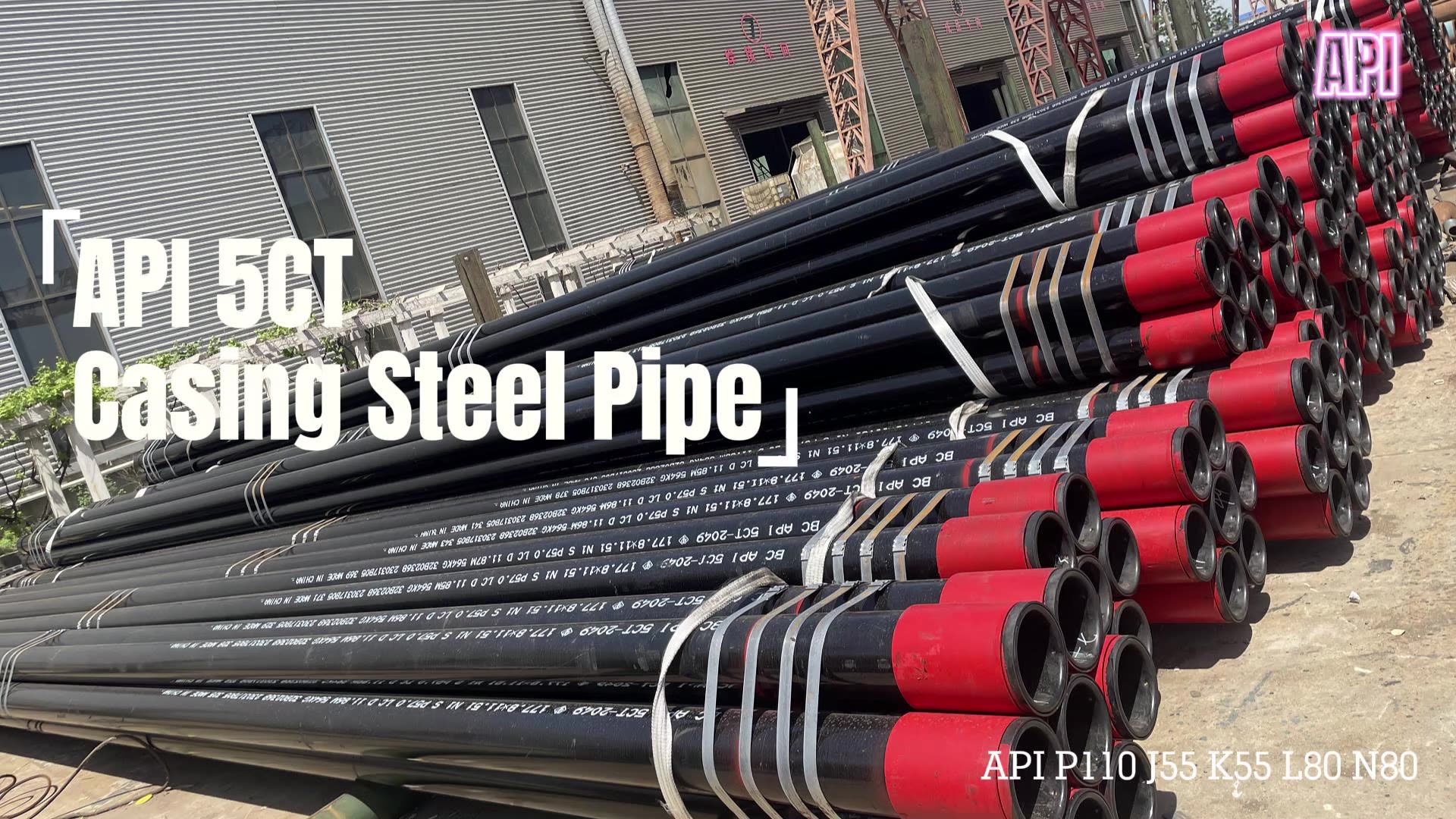 Api 5ct Grade J55 Oil Casing Steel Pipe Connection Oil Gas Transmission ...