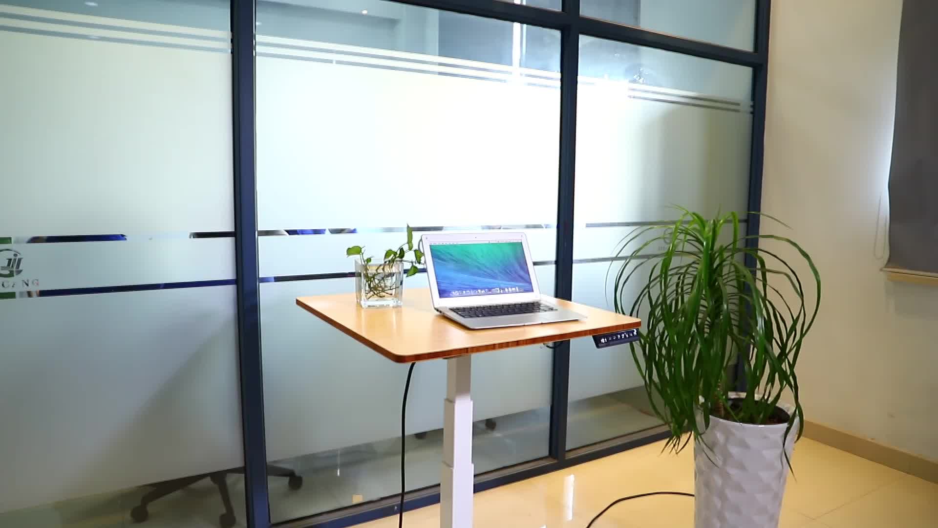 Jiecang One Leg Electronic Small Standing Desk Lift Kit With Controller