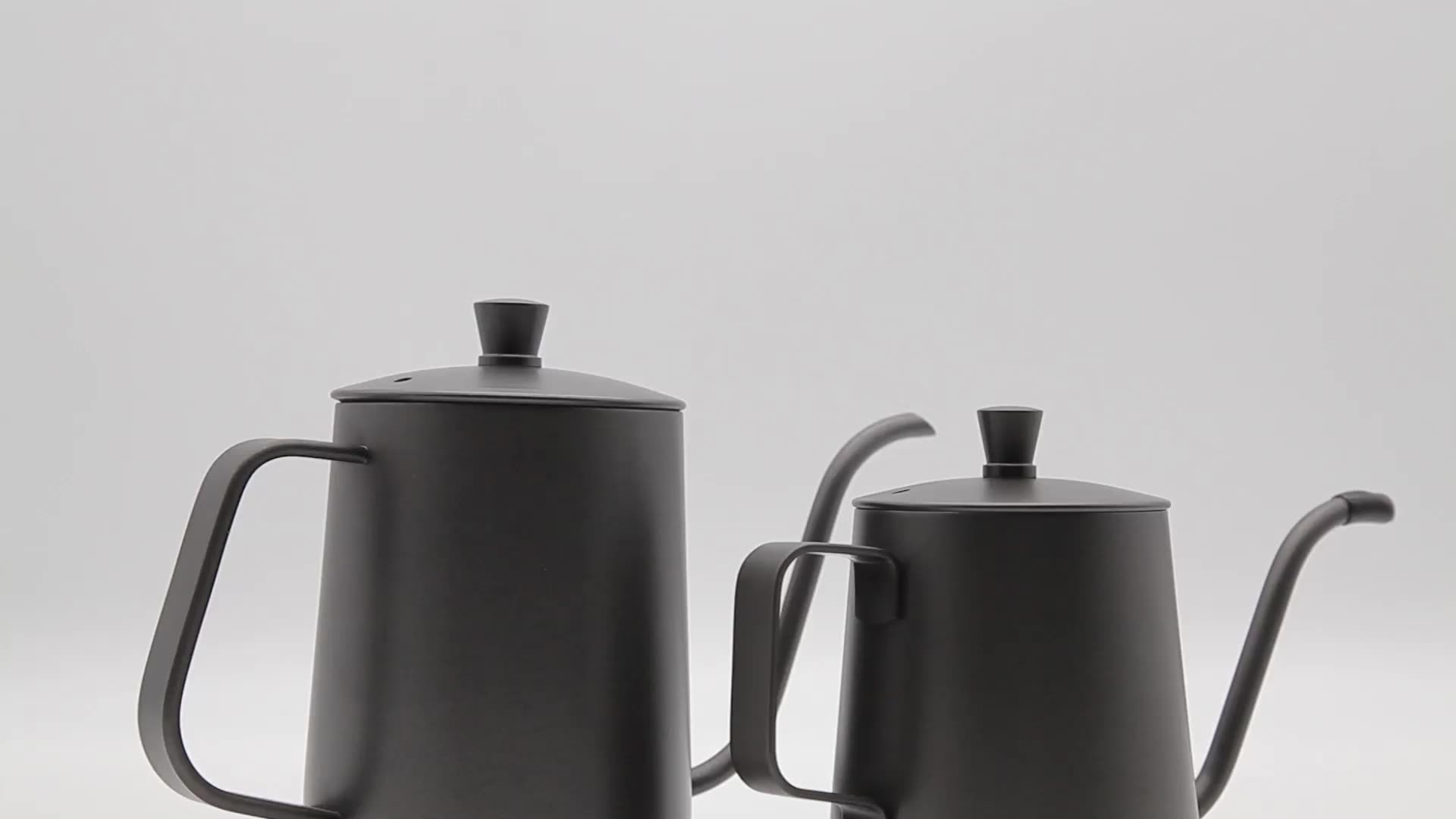 Coffee Accessories Black Stainless Steel Long Over Spout Hanging Ear