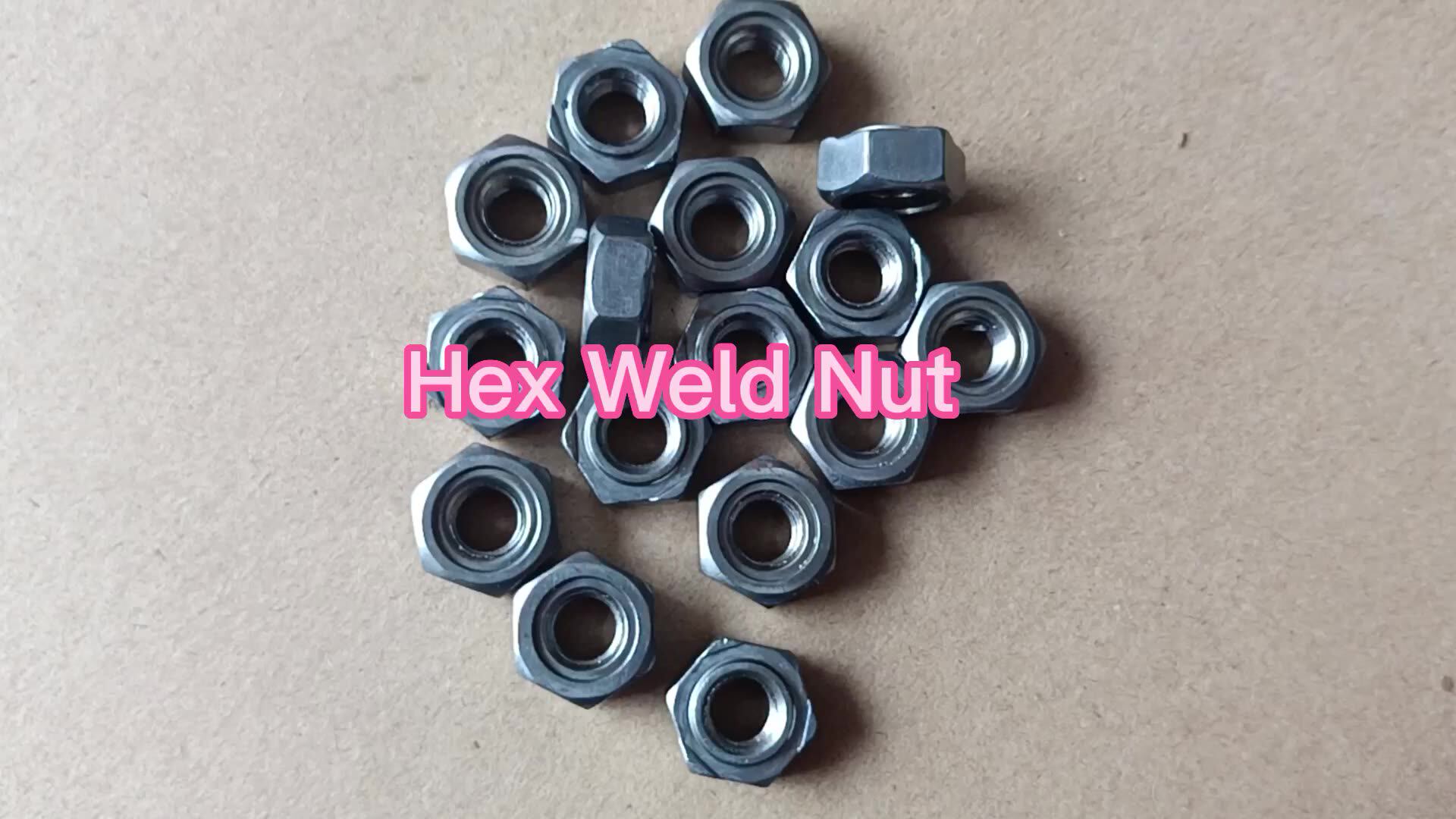 M5 M6 M8 M10 M12 Carbon Steel Plain Projection Spot Hexagon Hex Welding