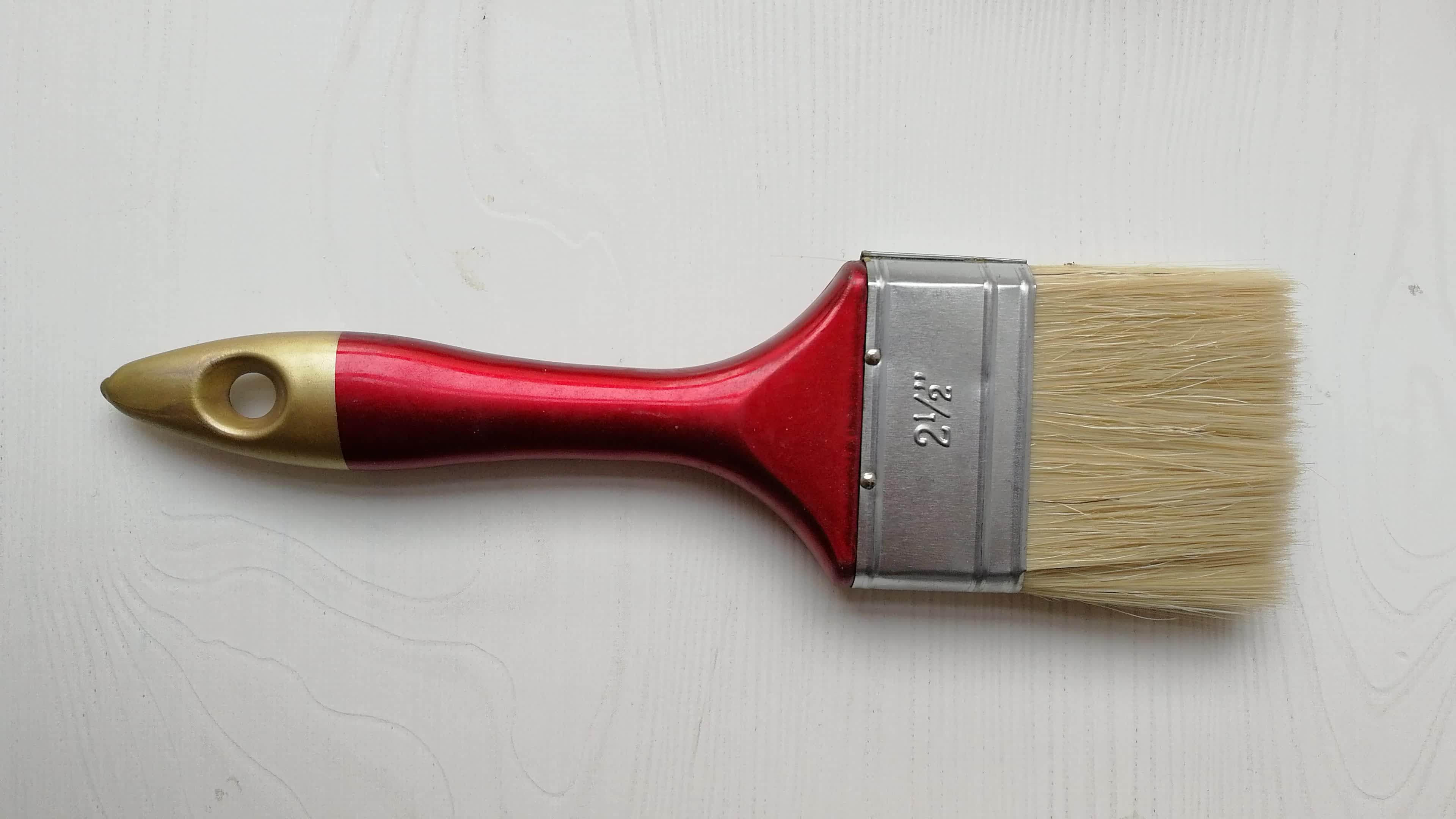 Good Quality And Cheap Plastic Handle Bristle Paint Brush To Paint Wall
