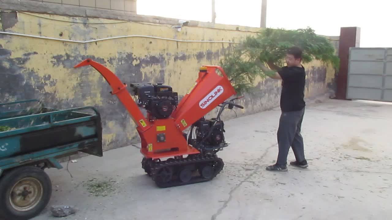 15hp Petrol Engine Wood Chipper Cutting 120mm Tree Shredder Machine ...